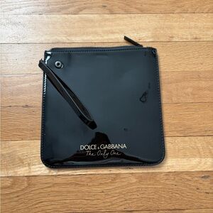 Dolce & Gabbana Glossy Black Pouch